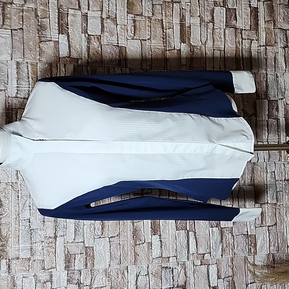 Prestige Classics  Stylish White and Blue Blouse